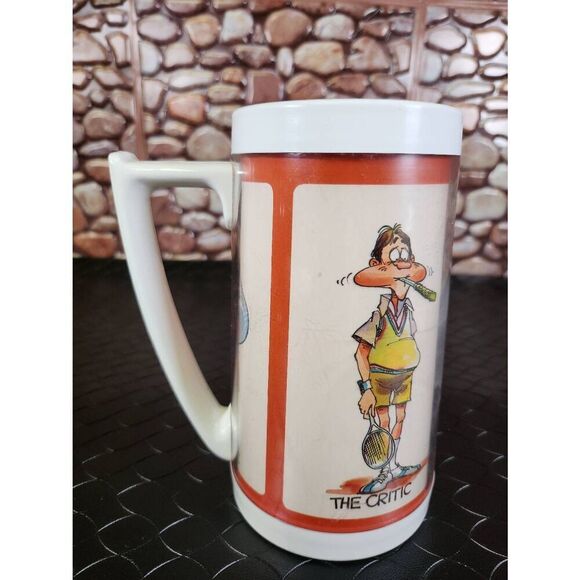 Vintage Thermo-Serv Retro Insulated Mugs #A28 - Picture 1 of 11